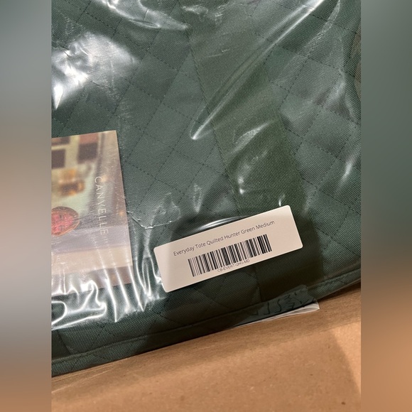 Canvelle Medium Everyday Tote - Limited Release Quilted Hunter Green NWT - Picture 7 of 9